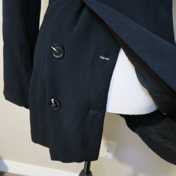 Reformation Button Down Blazer Dress Black Classic - Picture 5 of 11